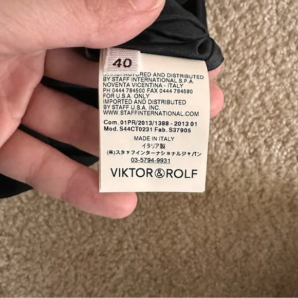 NWT Viktor & Rolf Black Sleeveless Silk Dress! - Picture 12 of 12
